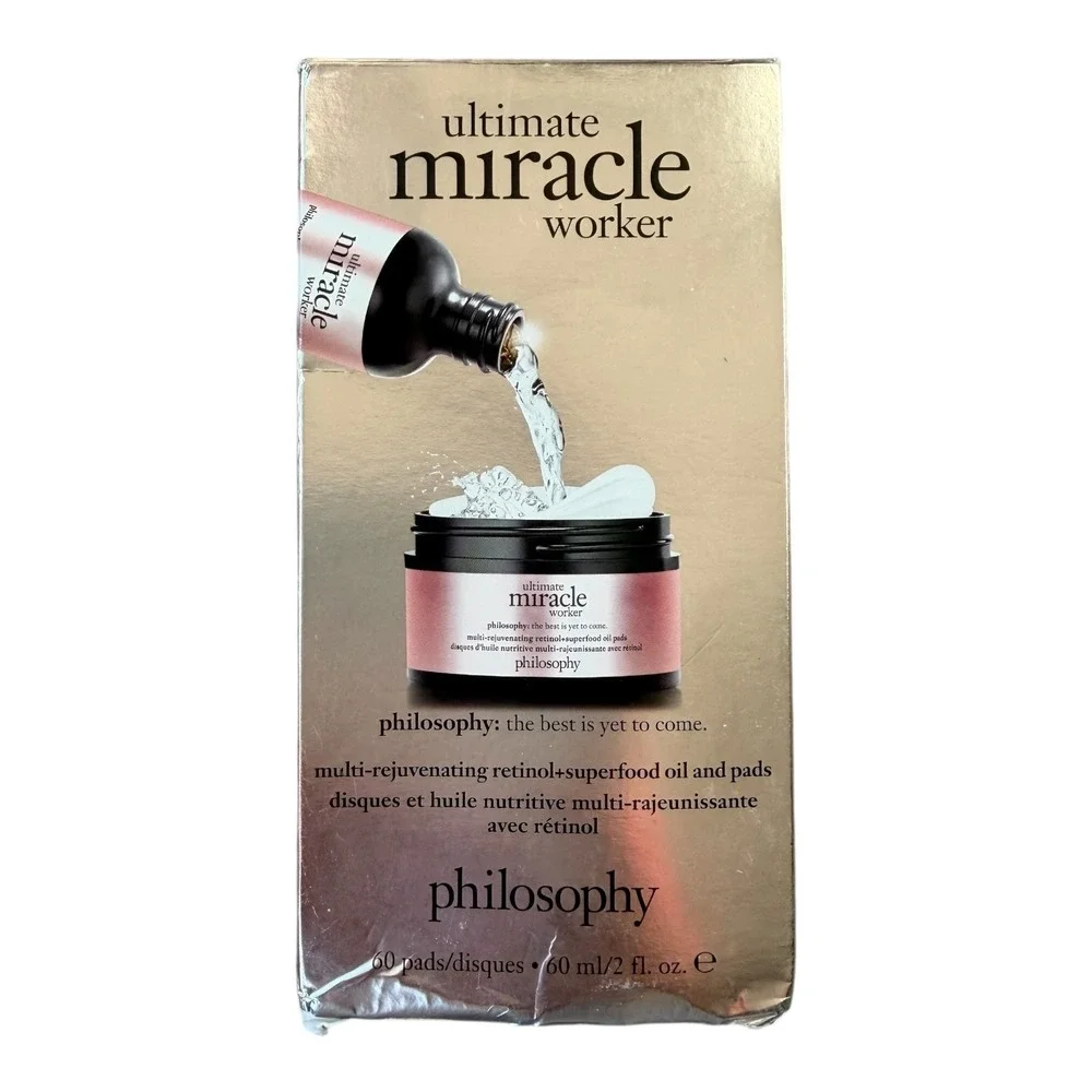Philosophy Ultimate Miracle Worker Retinol‎ Oil Pads Set New Sealed NIB